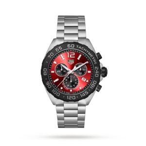 TAG Heuer formula 1 quartz chronograph 200m 43mm montre homme rouge CAZ101AN.BA0842