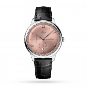 Omega de ville prestige co-axial master chronometer power reserve 41mm mens watch pink O43413412110001