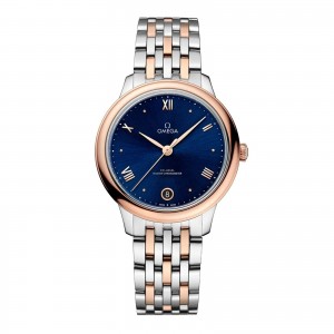 Omega de ville prestige 34mm ladies watch blue O43420342003001